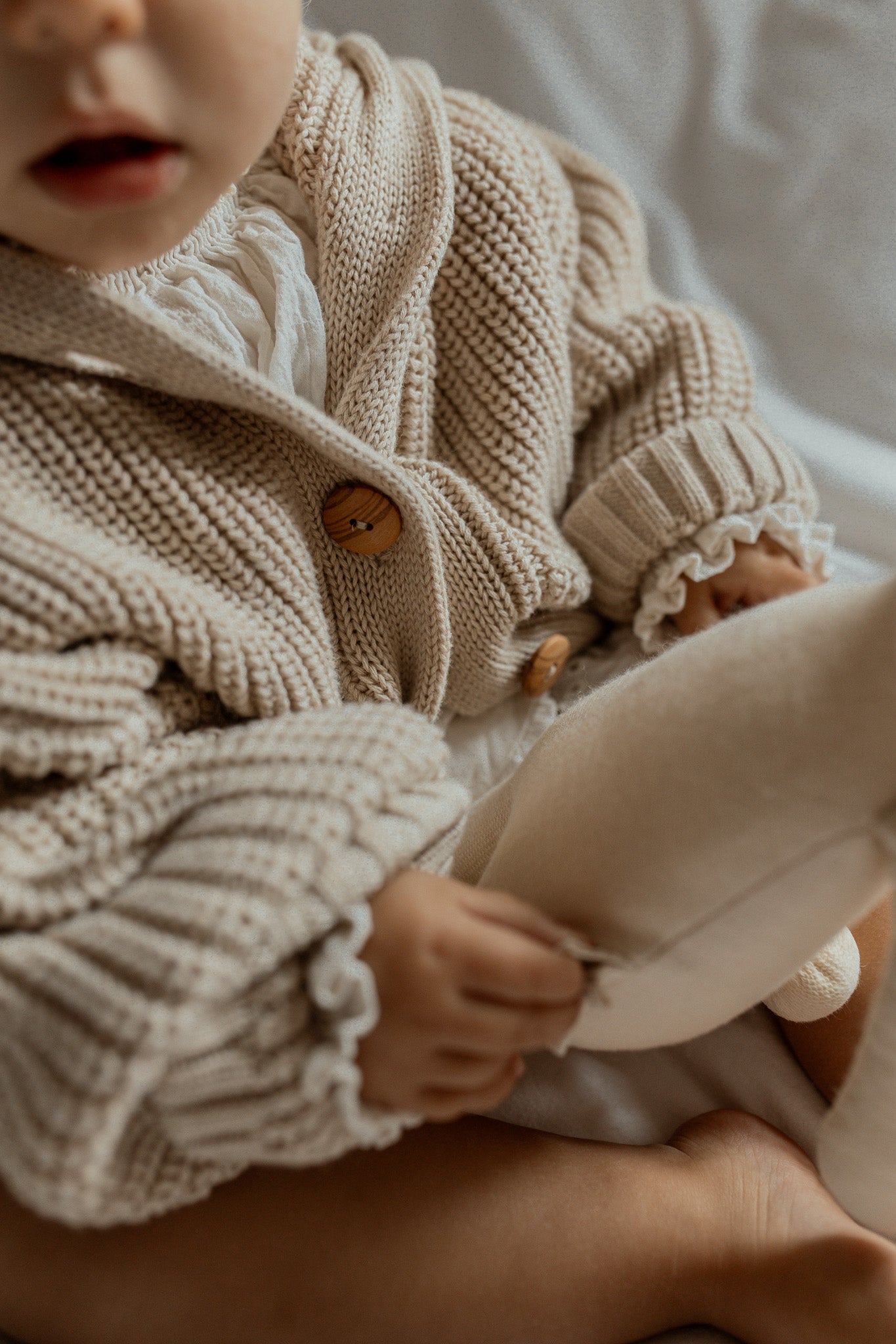 Chunky Knit Cardigan | Oat