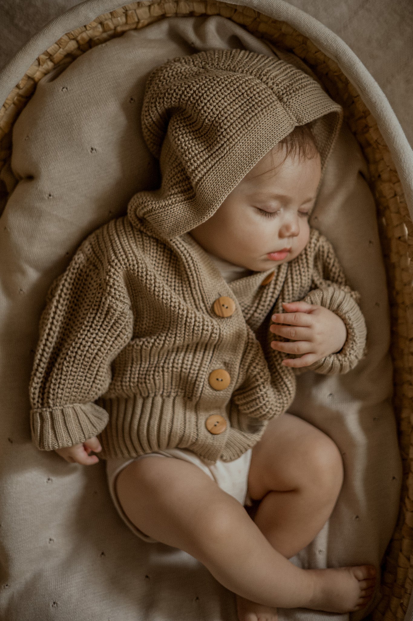 Chunky Knit Cardigan | Sand