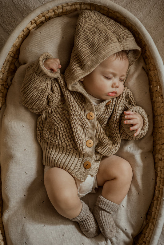 Chunky Knit Cardigan | Sand