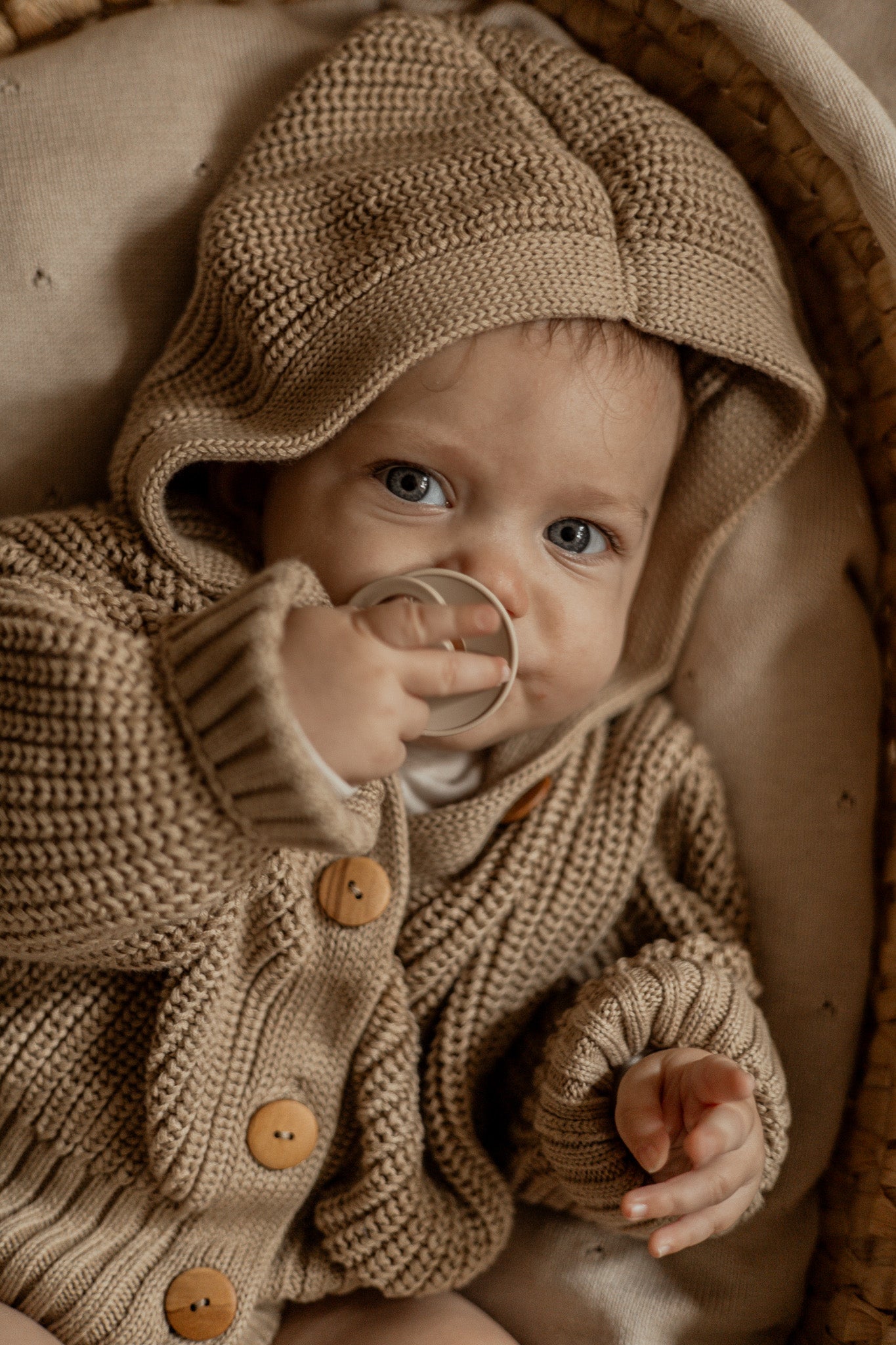 Chunky Knit Cardigan | Sand