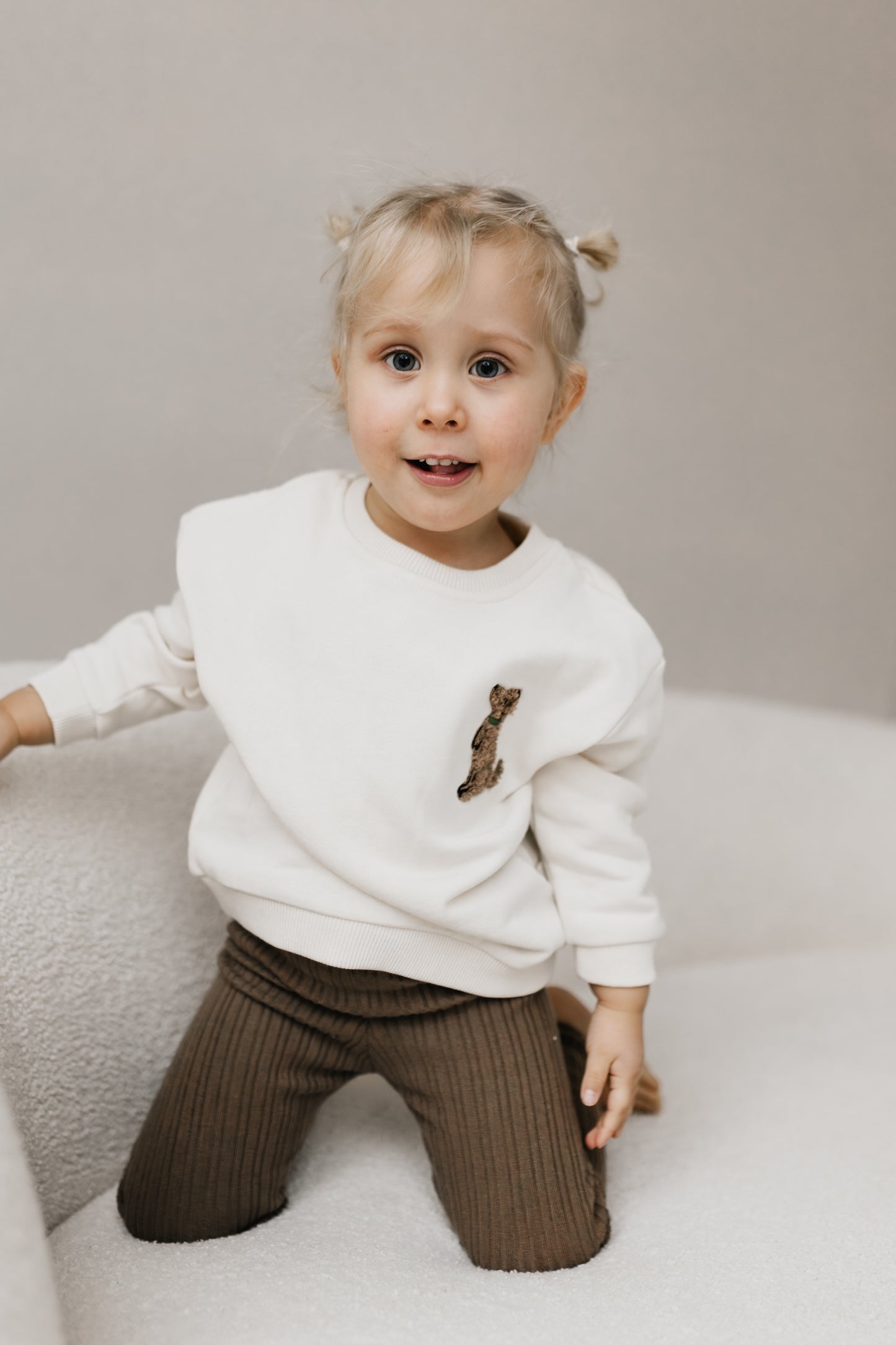 Kids Sweater Puppy | natural