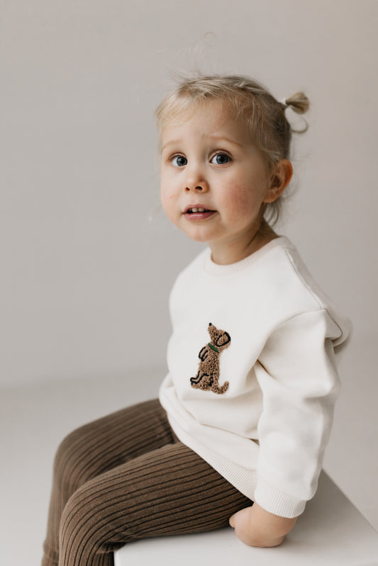 Kids Sweater Puppy | natural